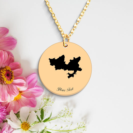 Tajikistan Country Map Necklace, Your Name Necklace, Minimalist Necklace, Personalized Gift, Silver Necklace, Gift For Him Her