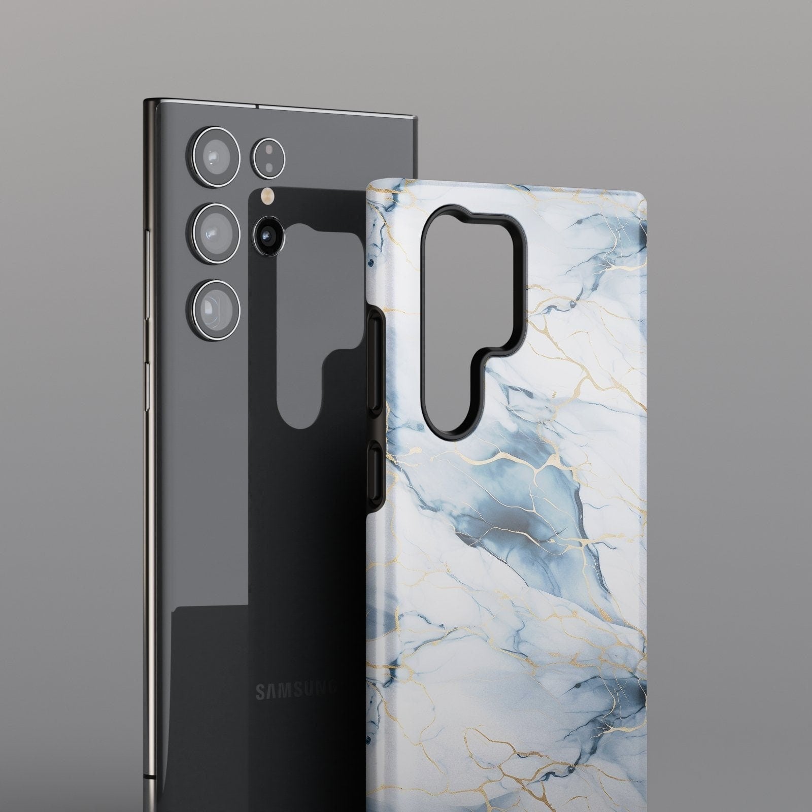 Enigmatic Marble Rhapsody - Samsung Case, Galaxy S24, S23, S22, Plus, Ultra - tousphone