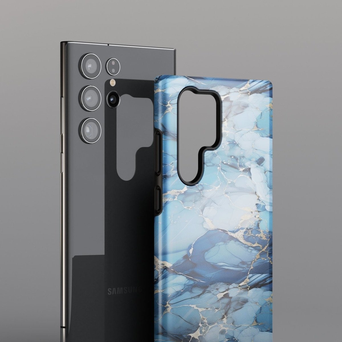 Celestial Marble Harmony - Samsung Case, Galaxy S24, S23, S22, Plus, Ultra - tousphone