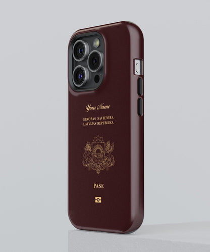 Latvia Passport - iPhone Case