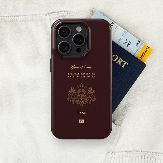 Latvia Passport - iPhone Case Tough Case