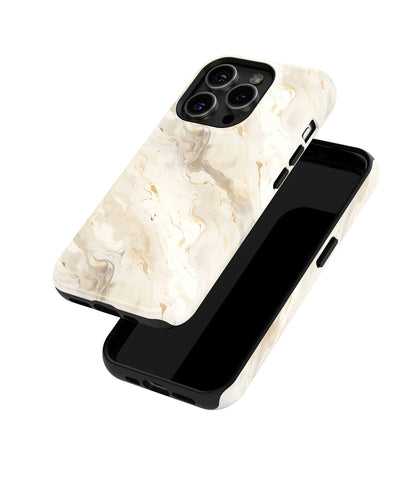 Marble Illusions: A Dance in Stone - iPhone Case