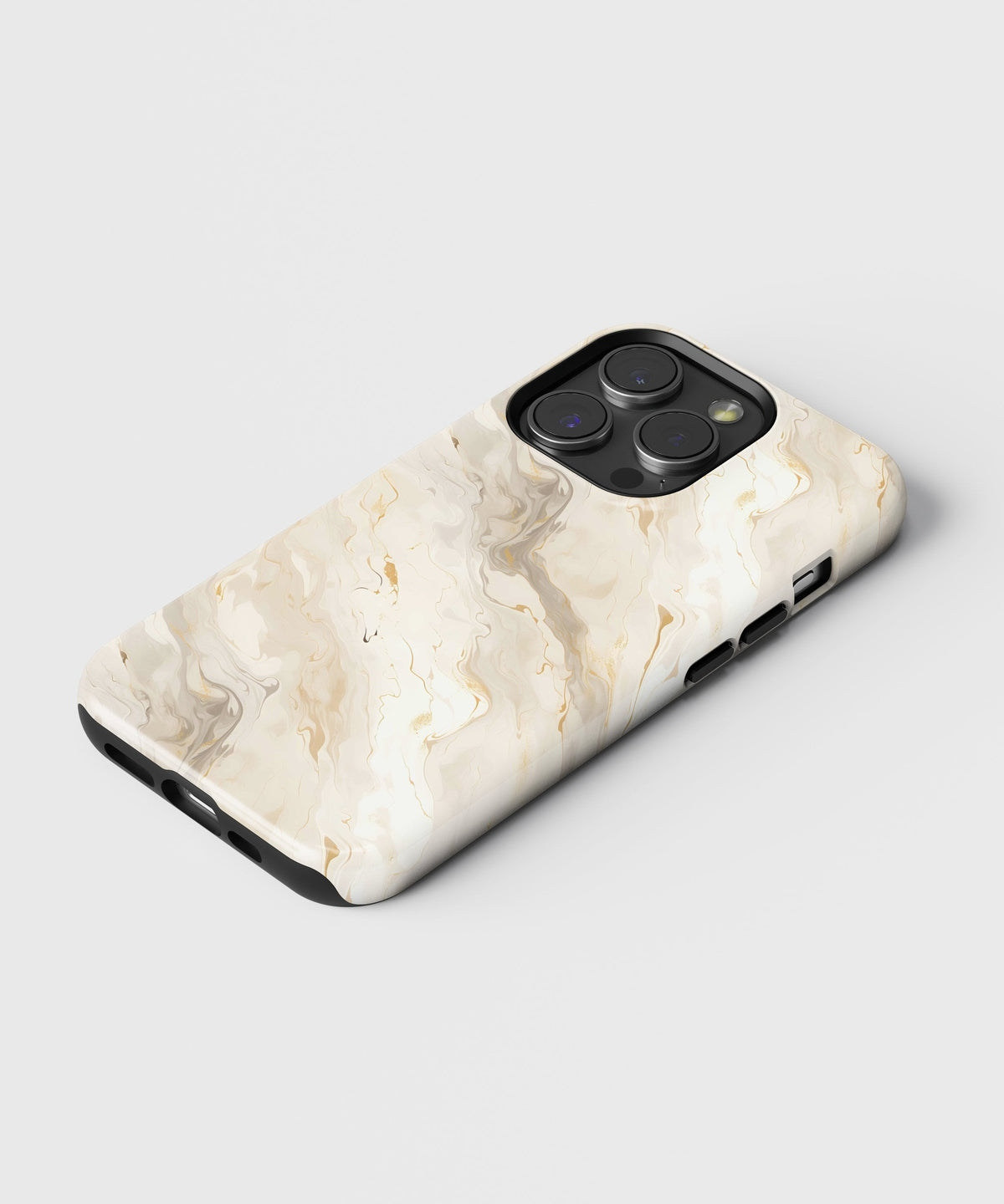 Marble Illusions: A Dance in Stone - iPhone Case