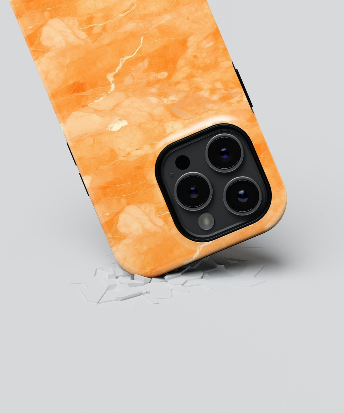 Marble Resonance: A Symphony in Stone - iPhone Case