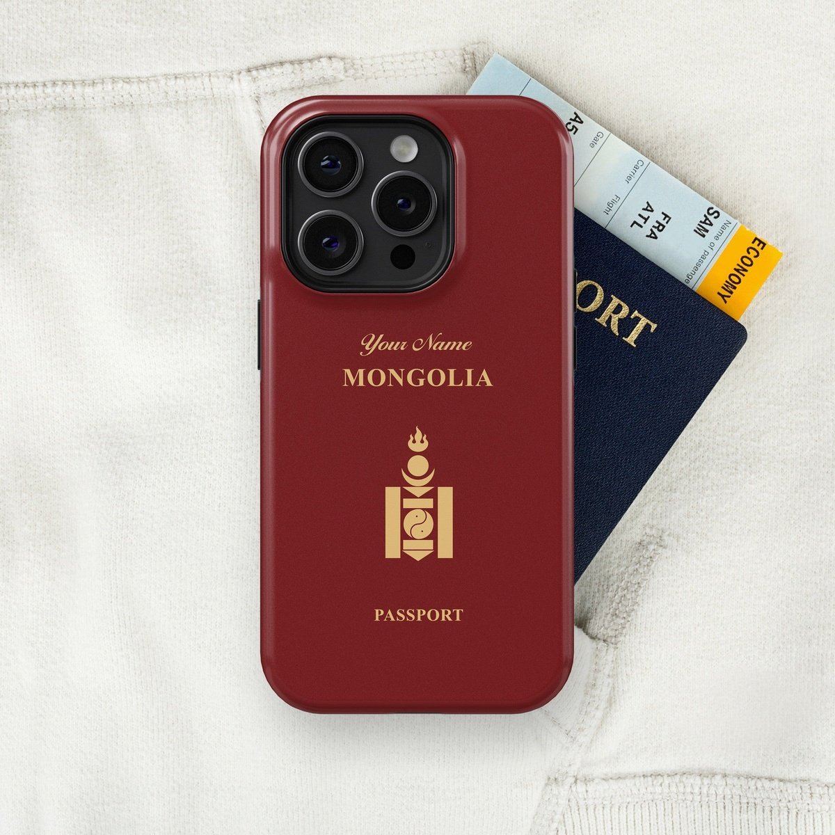 Mongolia Passport - iPhone Case Tough Case