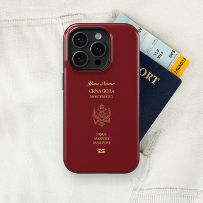 Montenegro Passport - iPhone Case Tough Case
