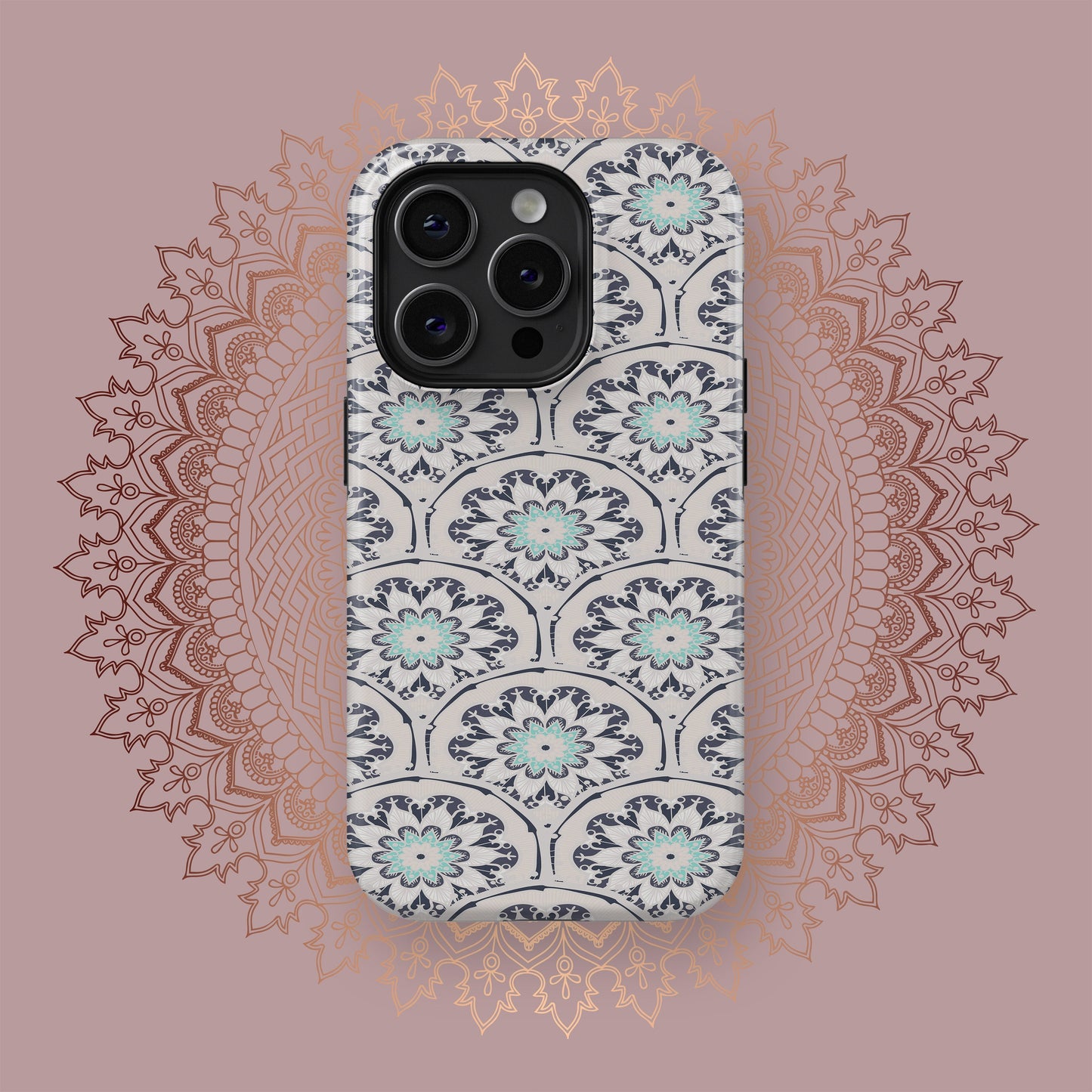 Mystical Mandalic Circles - iPhone Case