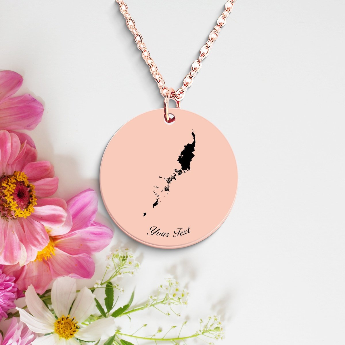 Palau Country Map Necklace, Your Name Necklace, Minimalist Necklace, Personalized Gift, Silver Necklace, Gift For Him Her