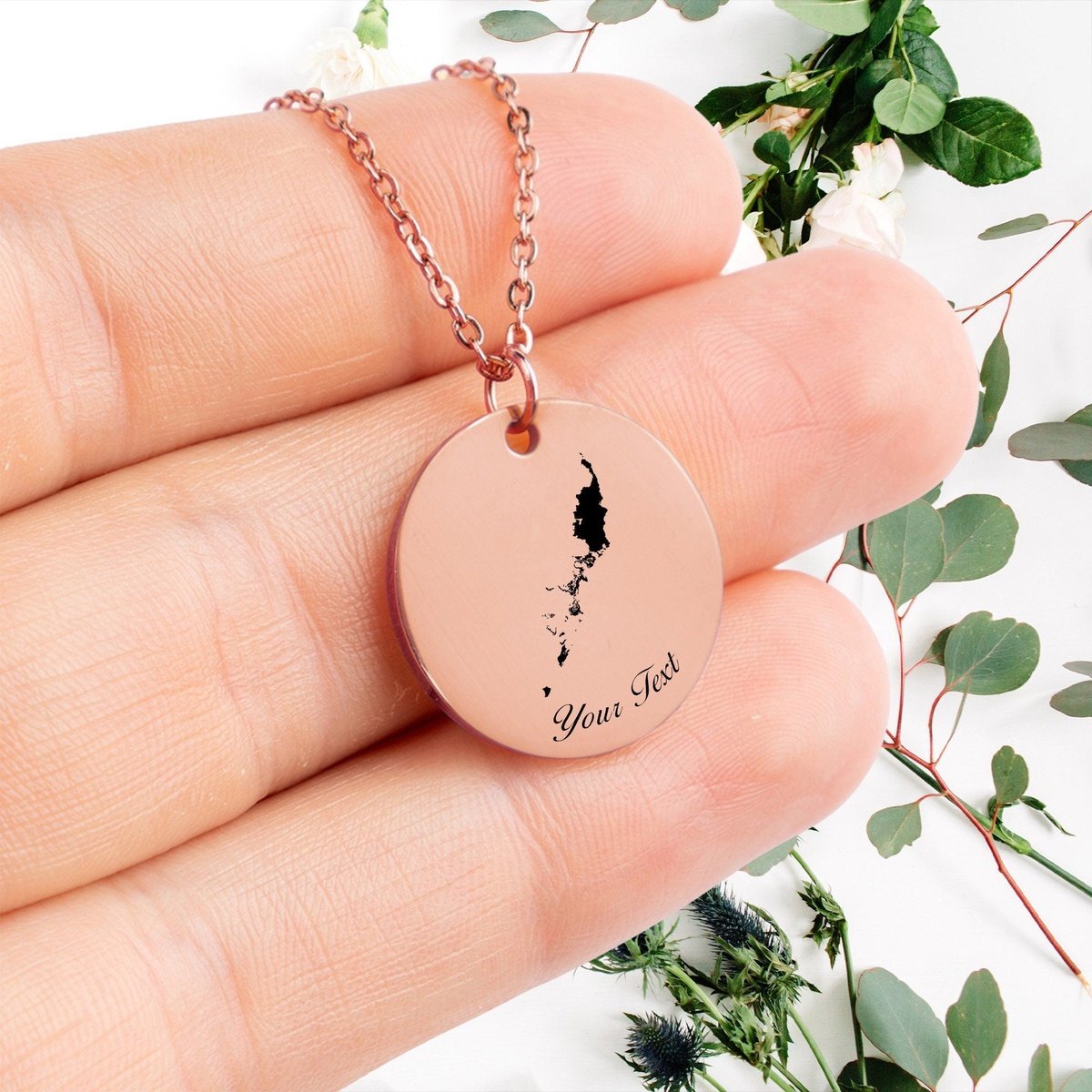 Palau Country Map Necklace, Your Name Necklace, Minimalist Necklace, Personalized Gift, Silver Necklace, Gift For Him Her