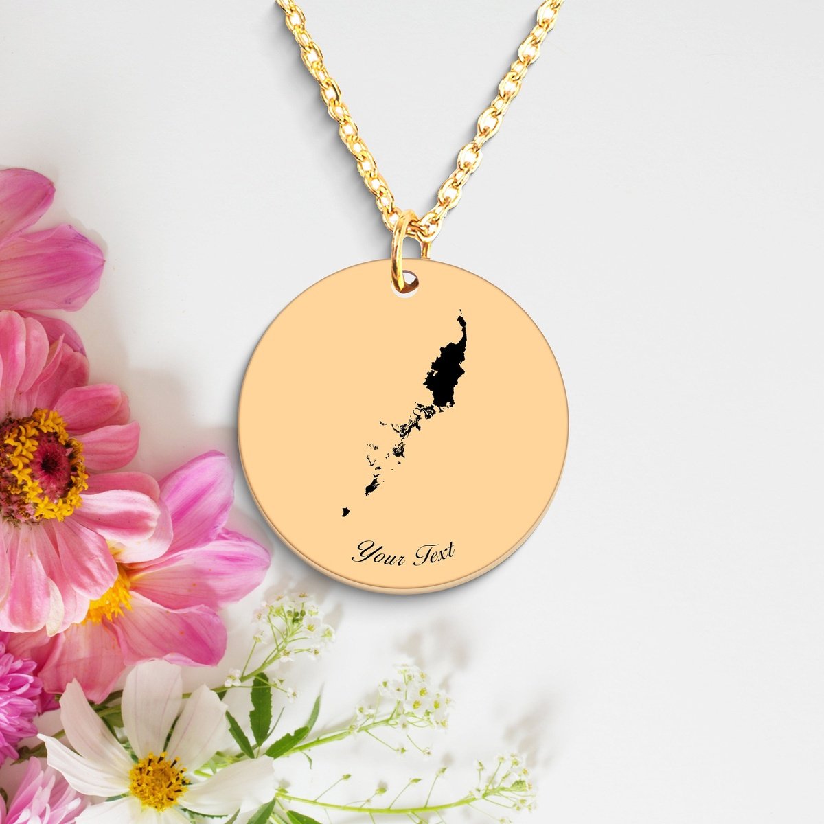 Palau Country Map Necklace, Your Name Necklace, Minimalist Necklace, Personalized Gift, Silver Necklace, Gift For Him Her