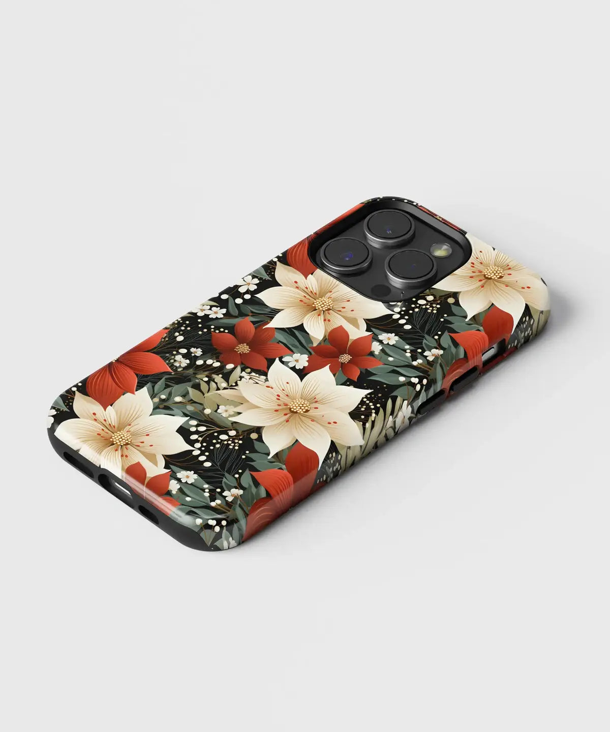 Passionate Red A Garden of Scarlet Splendor - iPhone Case-Tousphone