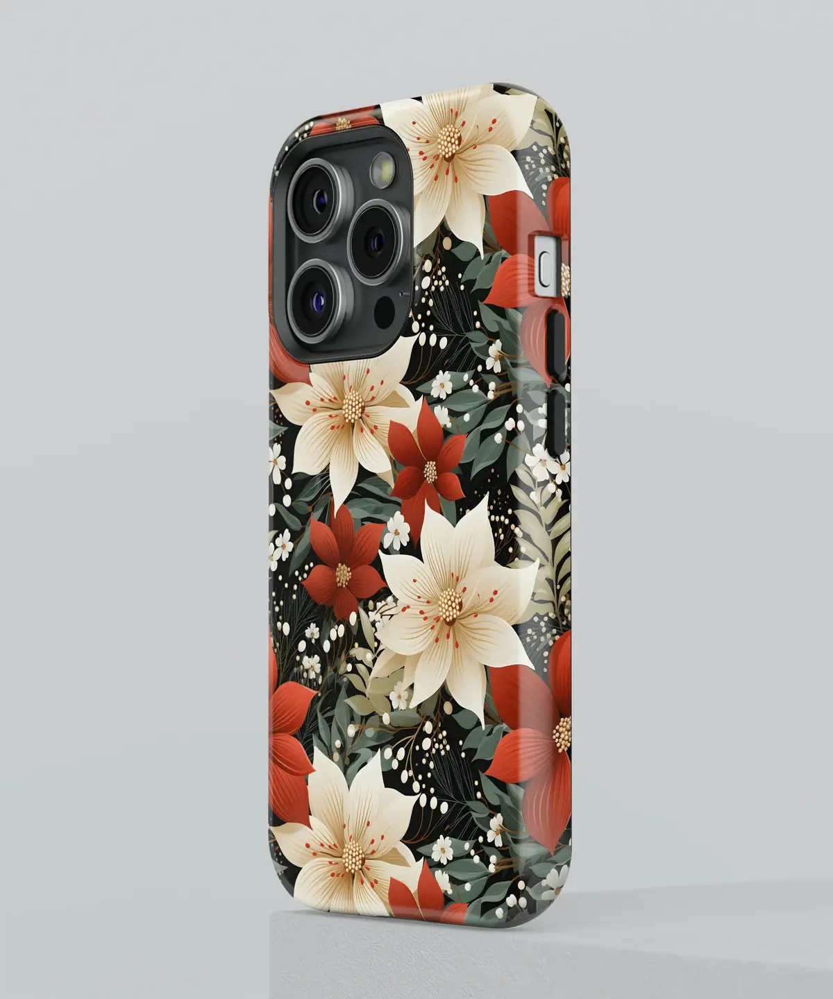 Passionate Red A Garden of Scarlet Splendor - iPhone Case-Tousphone