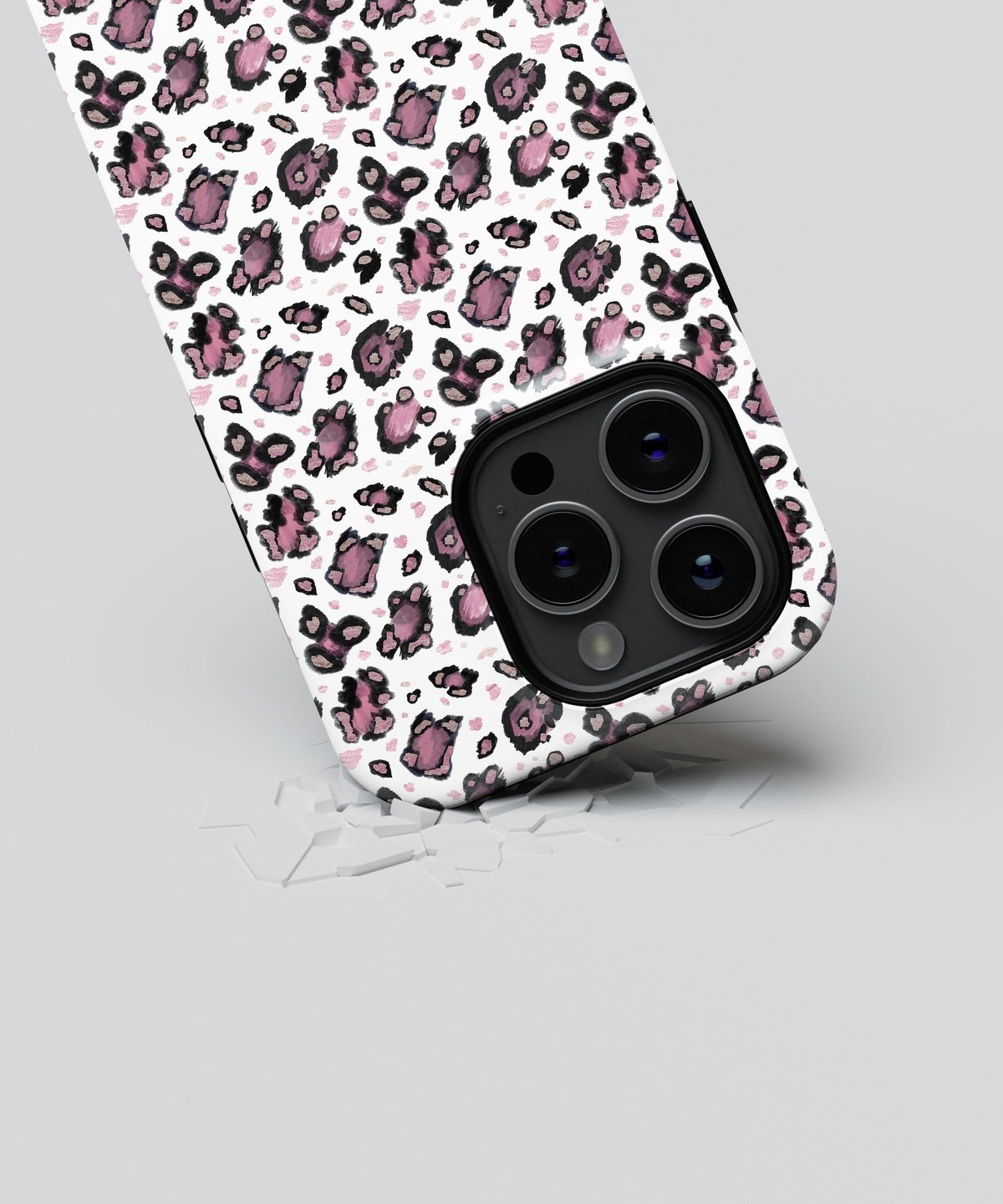 Pink Leopard Dreams Unleashed - iPhone Case