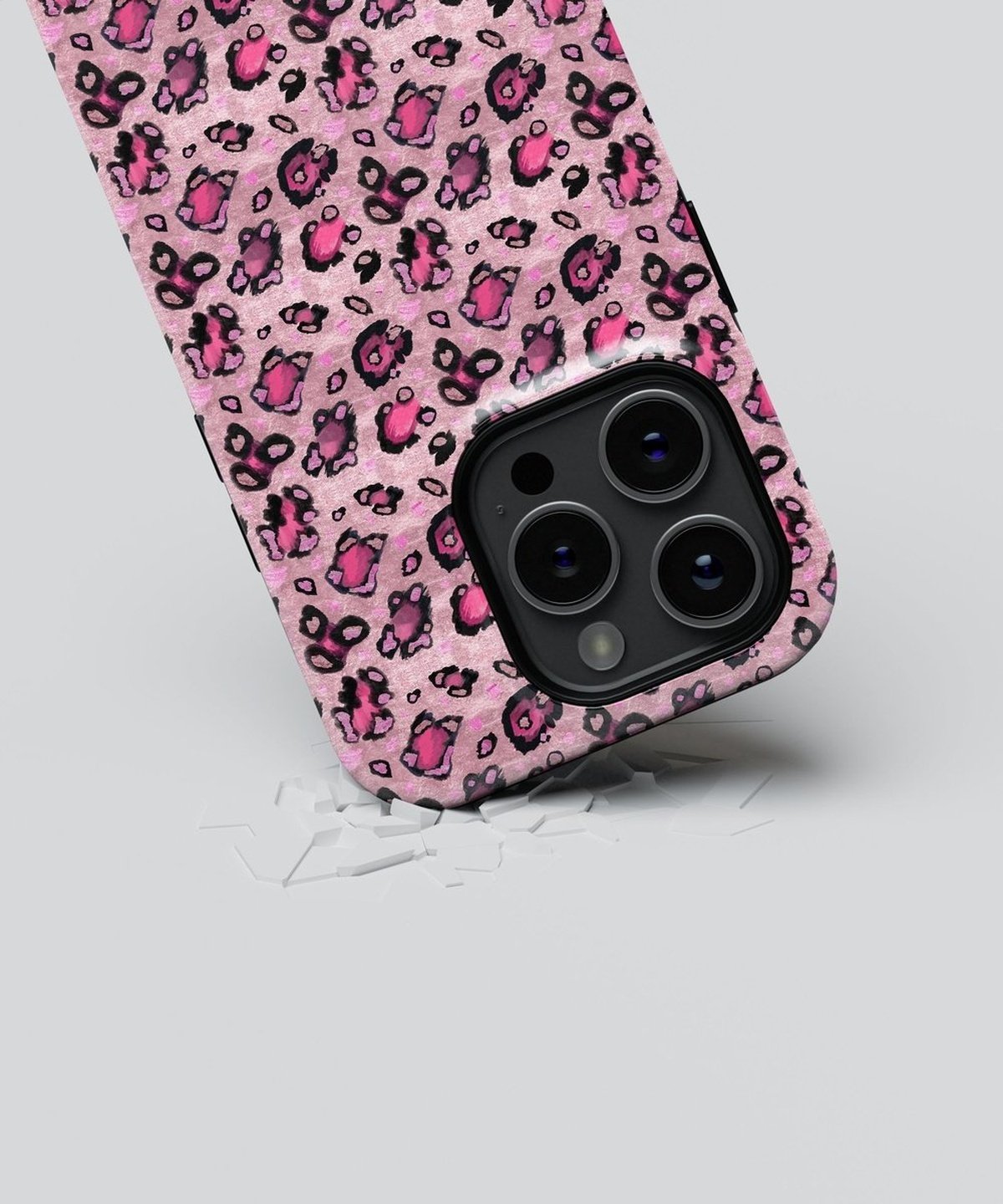 Pink Leopard Whispers - iPhone Case