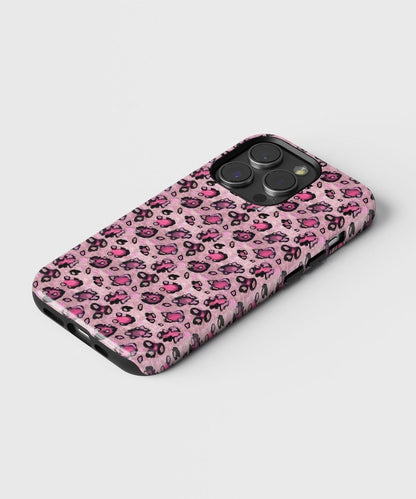 Pink Leopard Whispers - iPhone Case