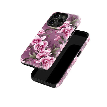 Pink Orchid Garden - iPhone Case