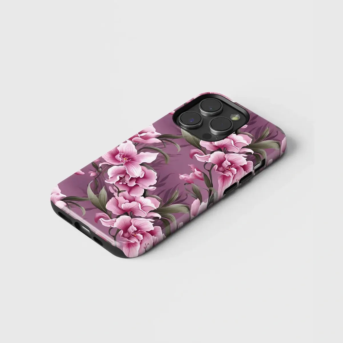 Pink Orchid Garden - iPhone Case