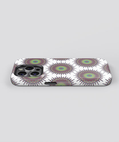 Radiant Mandalic Circles - iPhone Case