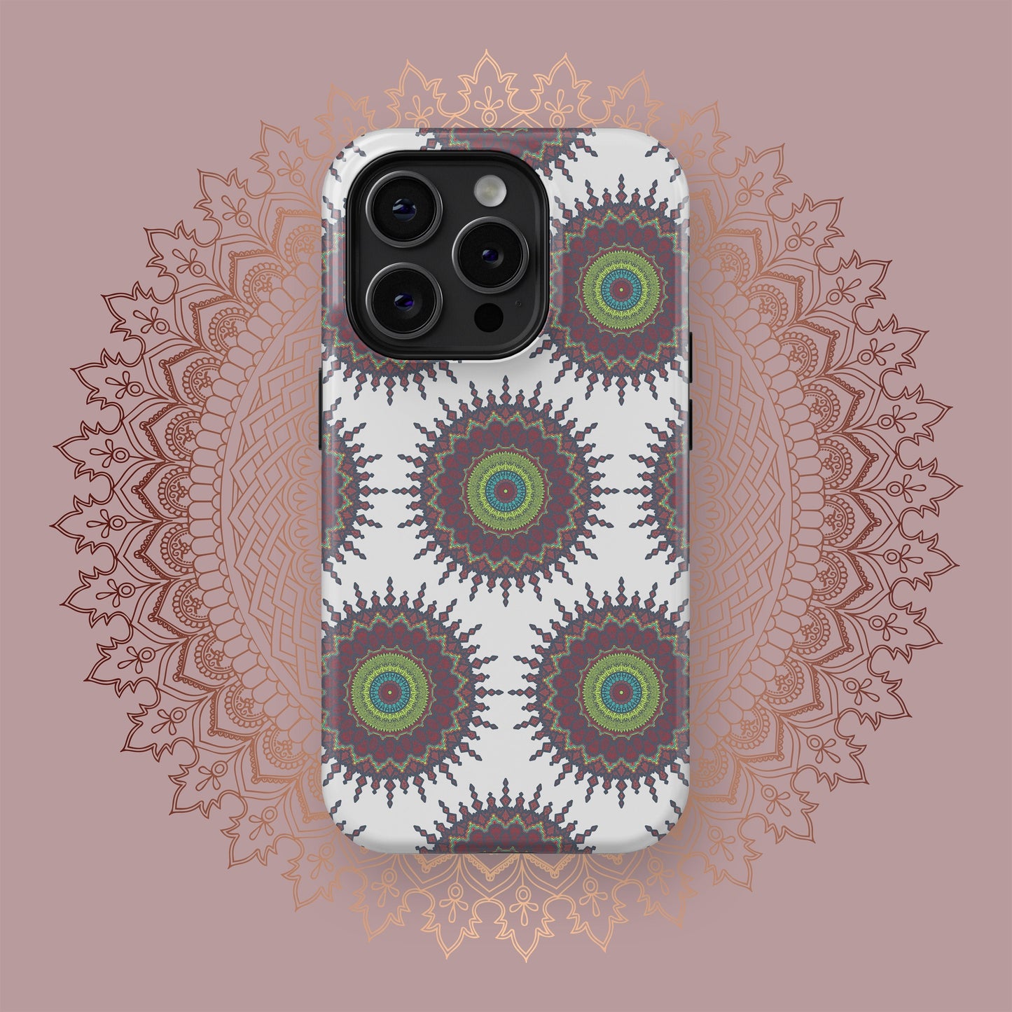 Radiant Mandalic Circles - iPhone Case