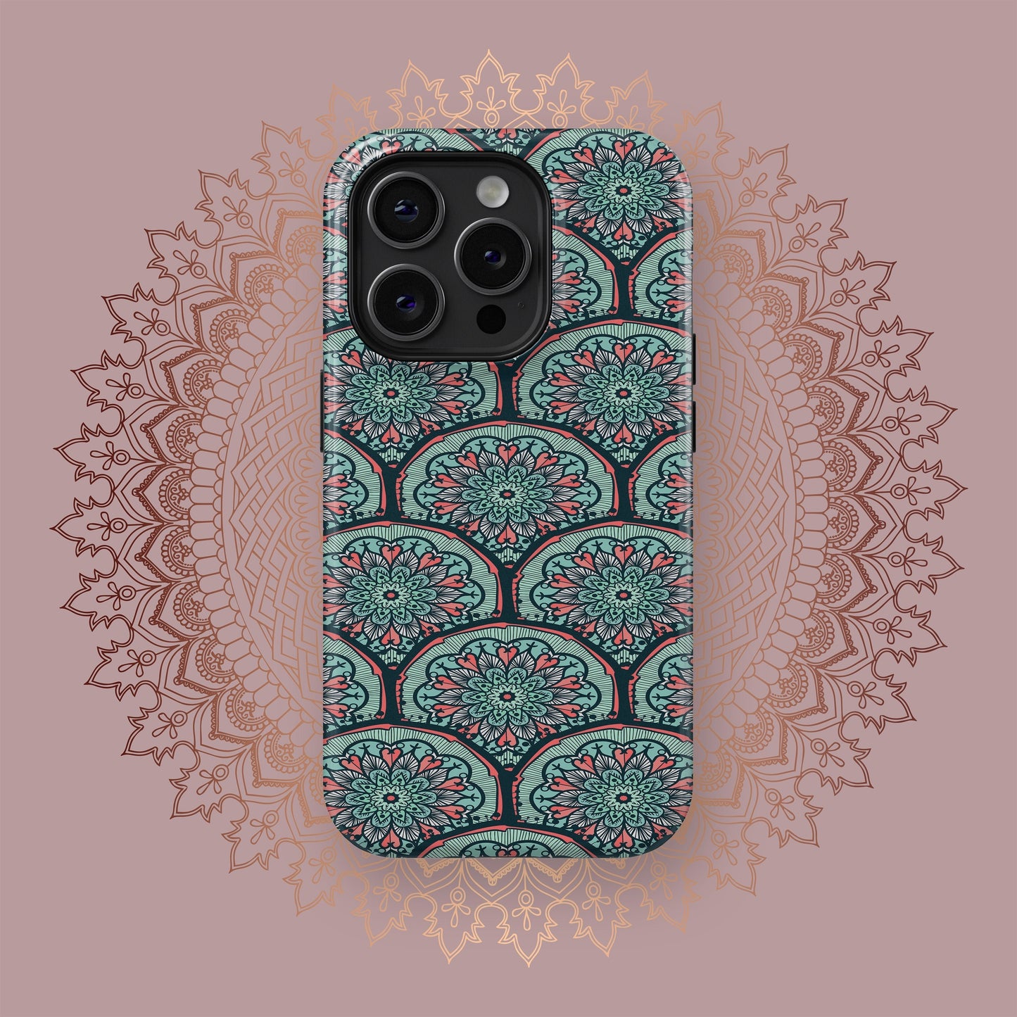 Radiant Mandalic Patterns - iPhone Case