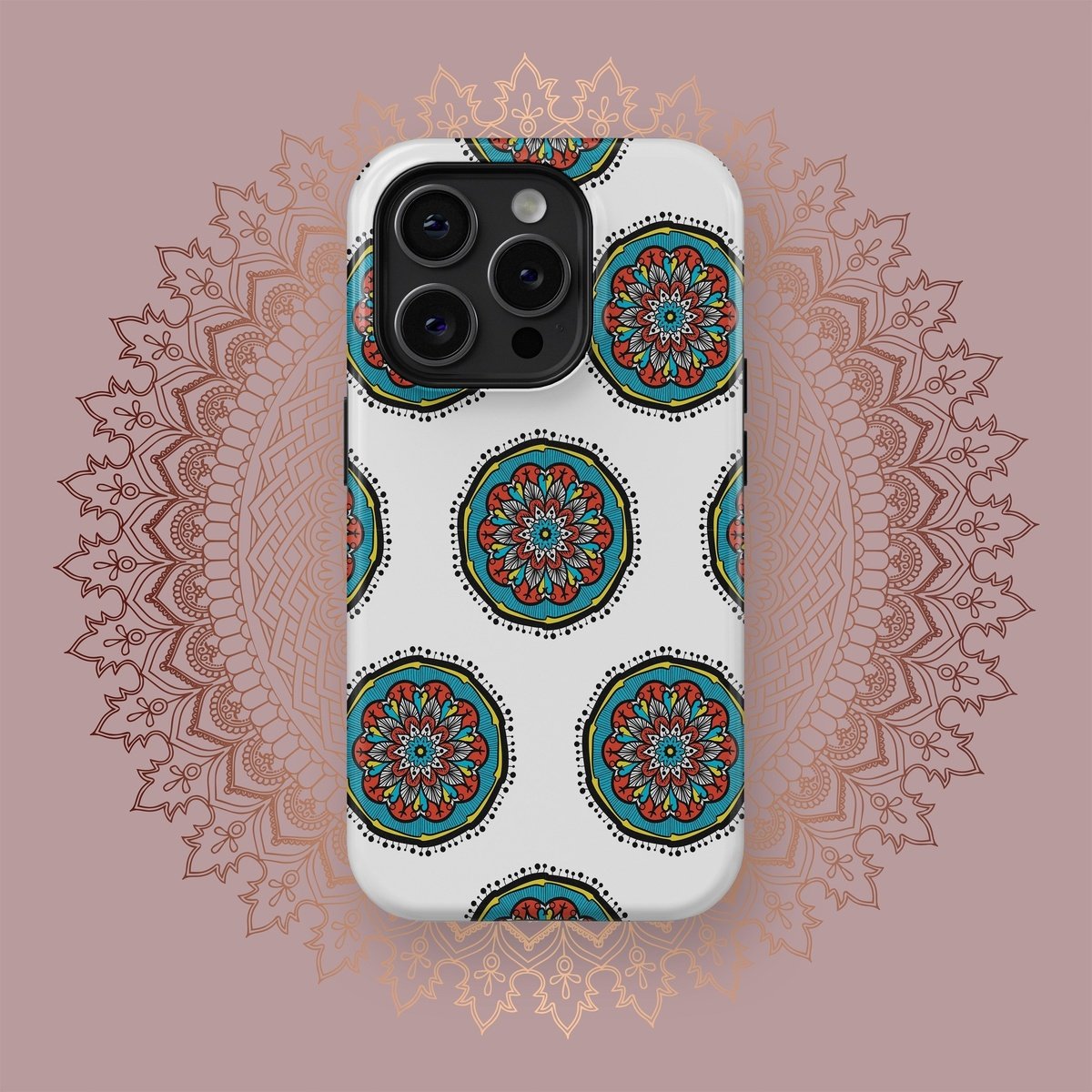 Radiant Mandalic Whirls - iPhone Case