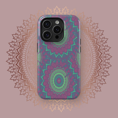 Radiant Yantra Circles - iPhone Case