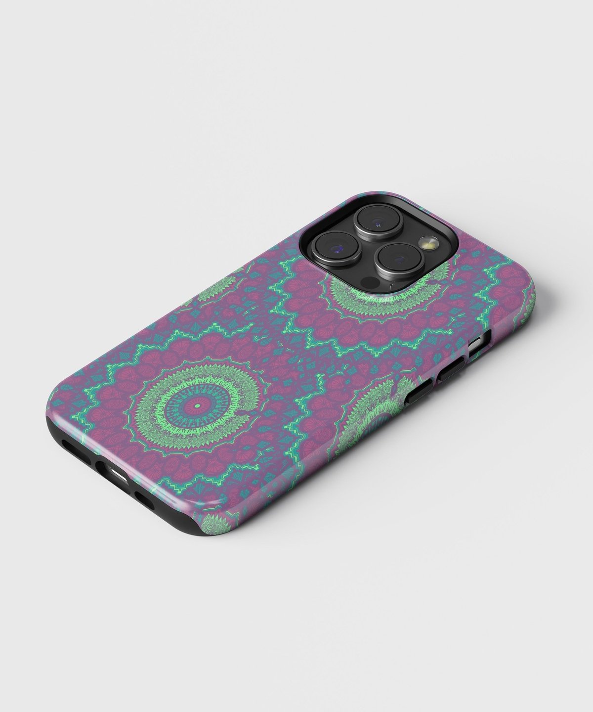 Radiant Yantra Circles - iPhone Case