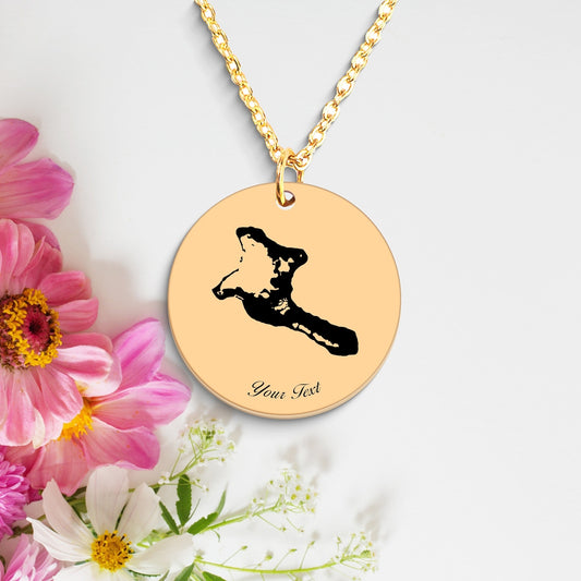 Republic of Kiribati Country Map Necklace, Your Name Necklace, Minimalist Necklace, Personalized Gift, Silver Necklace, Gift For Him Her
