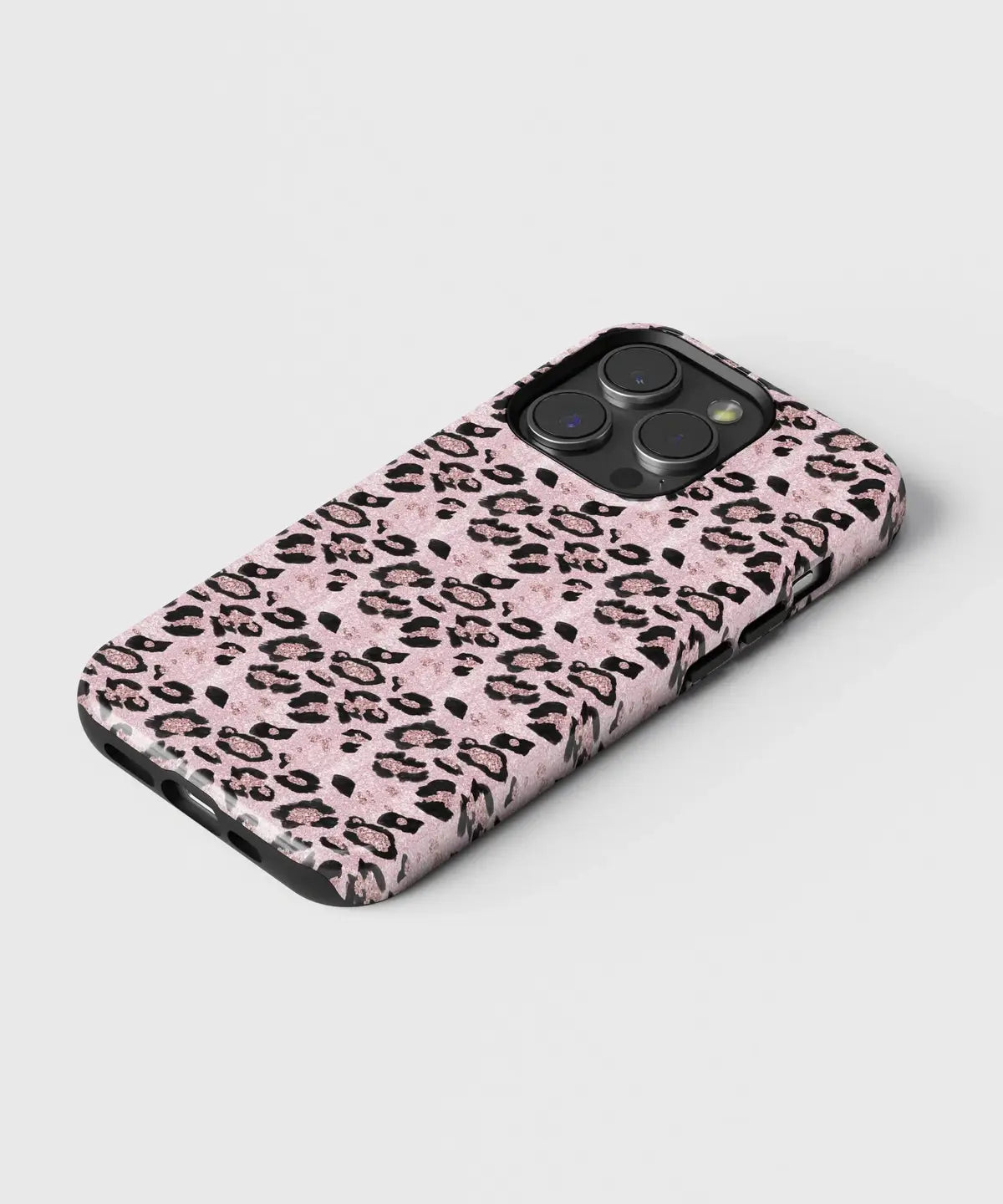 Rosy Safari Serenade with Pink Leopards - iPhone Case